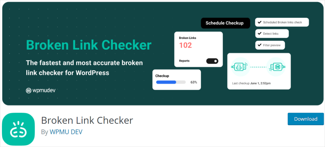 Pemeriksa Tautan Rusak oleh WPMU DEV