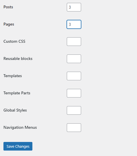 batasi revisi dengan plugin