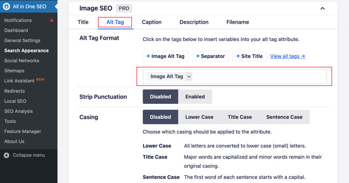Wtyczka AIOSEO SEO dla WordPress The AIOSEO SEO plugin for WordPress