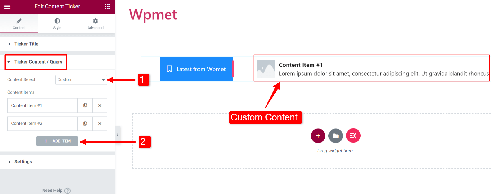 Ticker Știri în WordPress - Tip de conținut