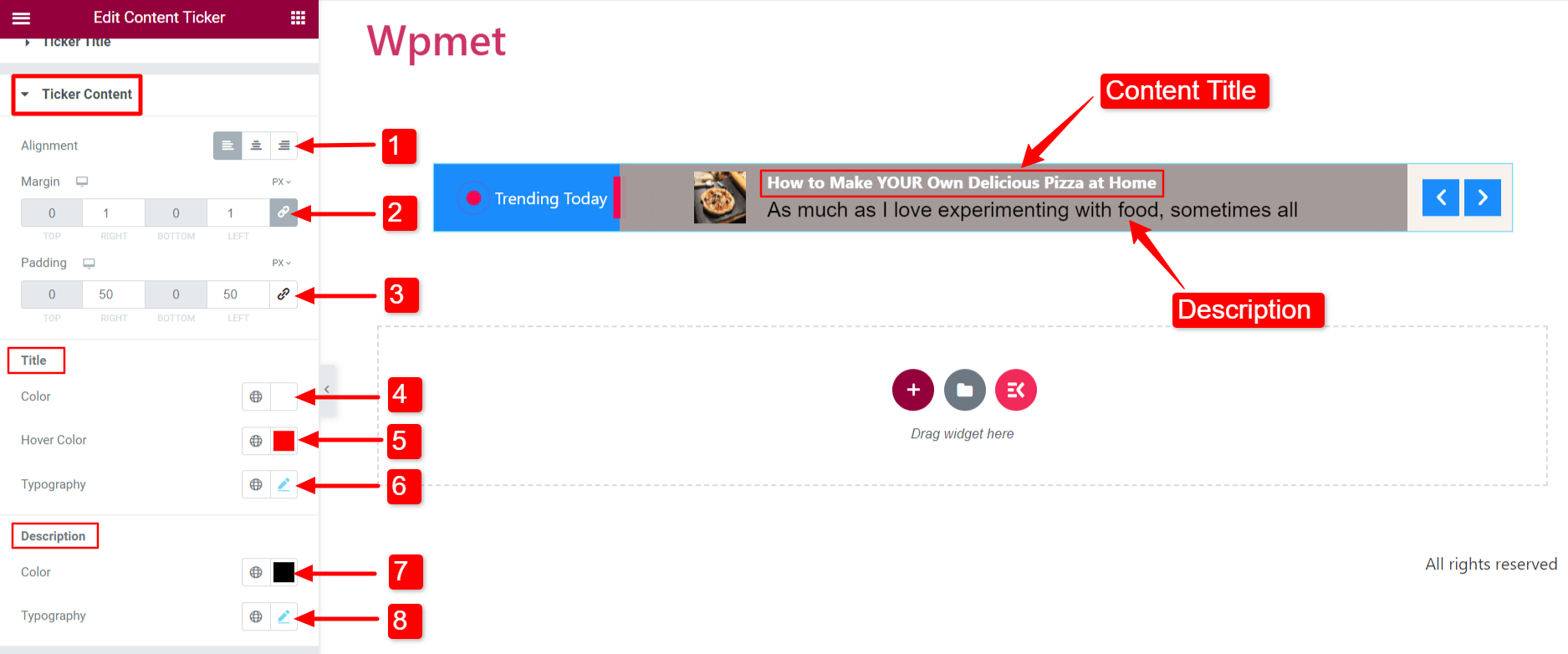Ticker de știri în WordPress - Conținut Ticker