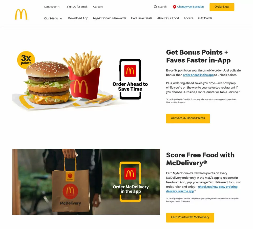 site web mcdonalds nous