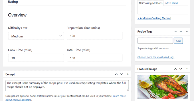 Blossom Recipe Maker dashboard