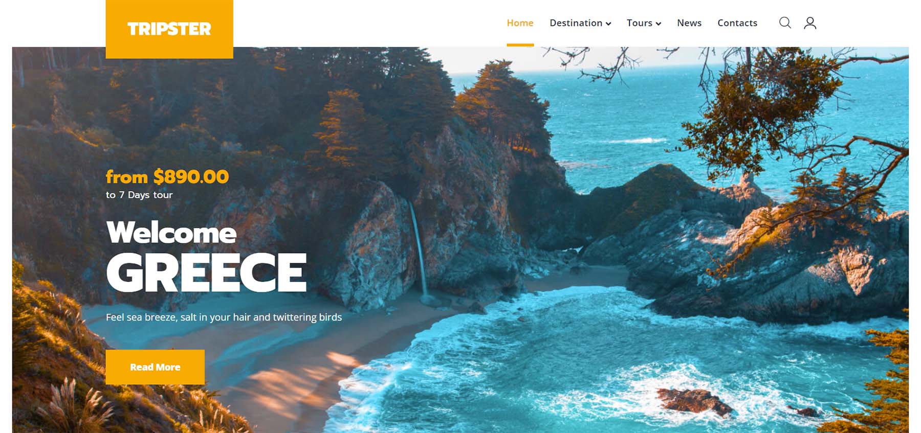 Tema de călătorie WordPress Tripster