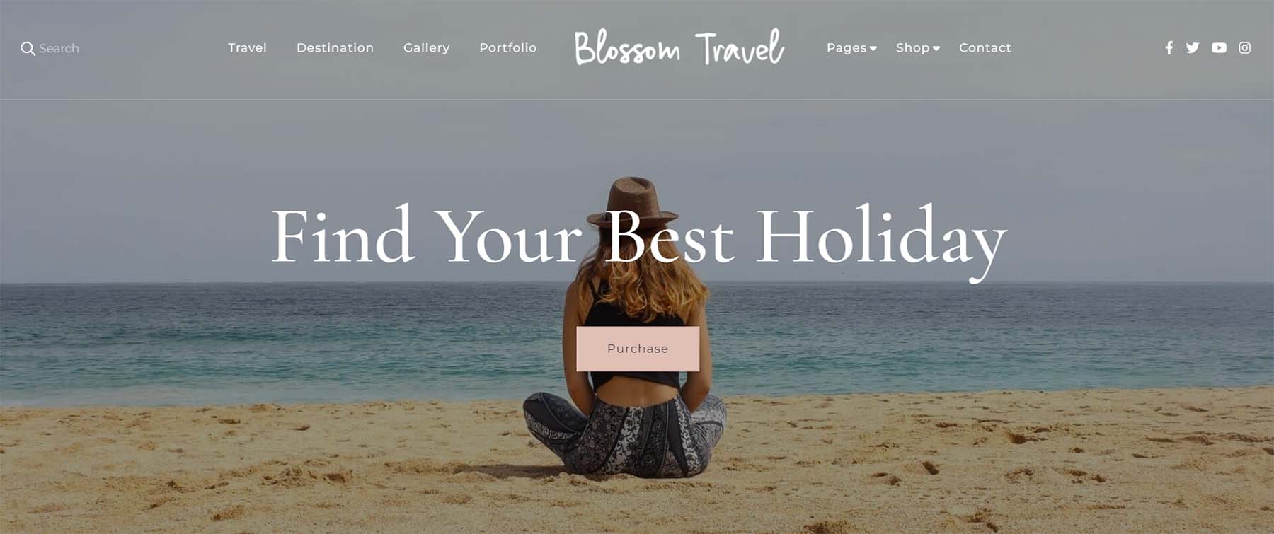 Tema WordPress per viaggi in fiore