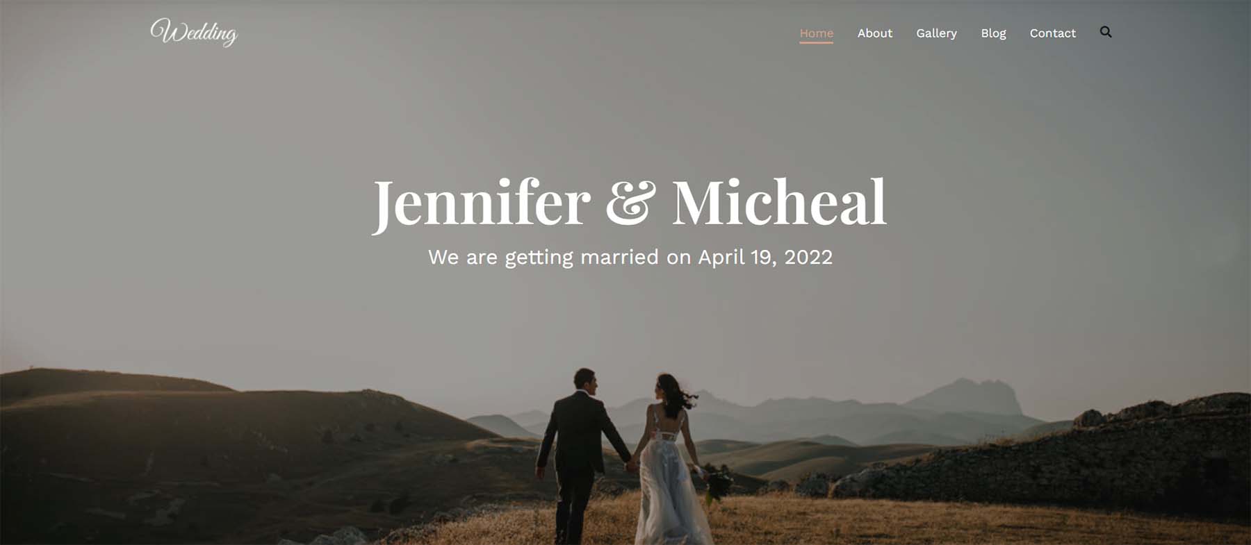 Zakra, eines der besten WordPress-Hochzeitsthemen für Hochzeitswebsites
