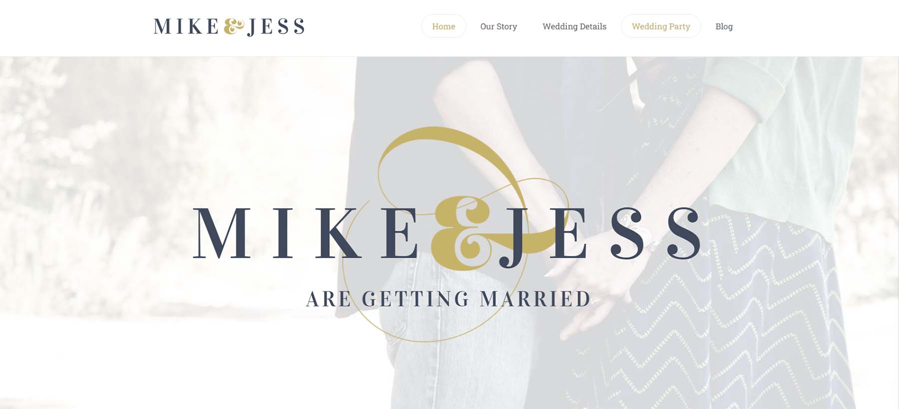 X, eines der besten WordPress-Hochzeitsthemen für Hochzeitseinladungen