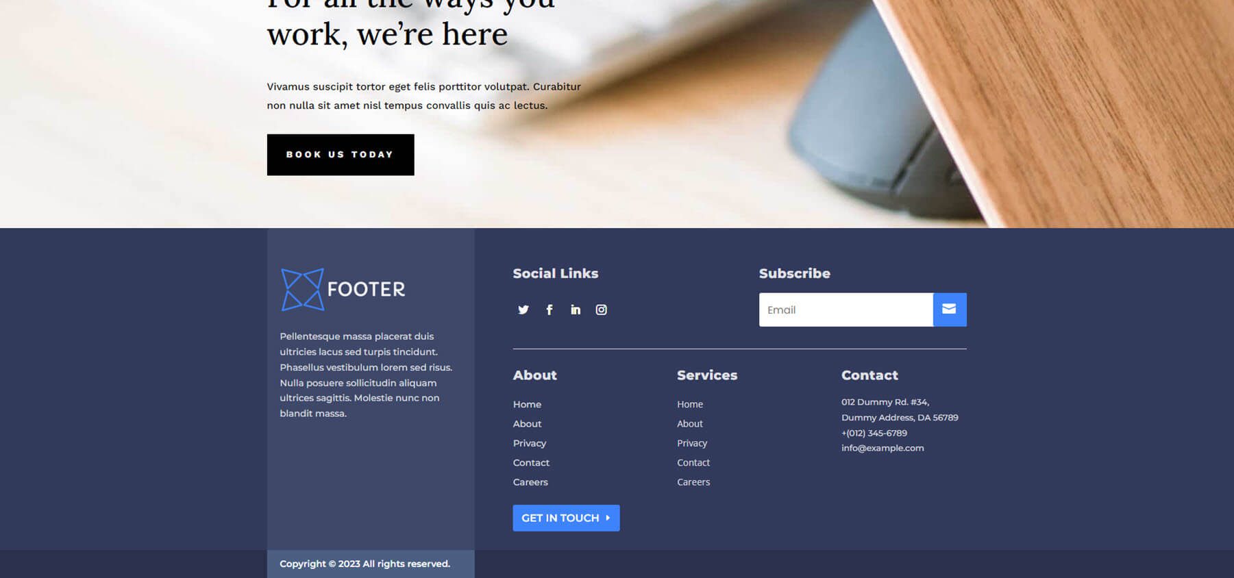 Divi Footers Pack-Layouts