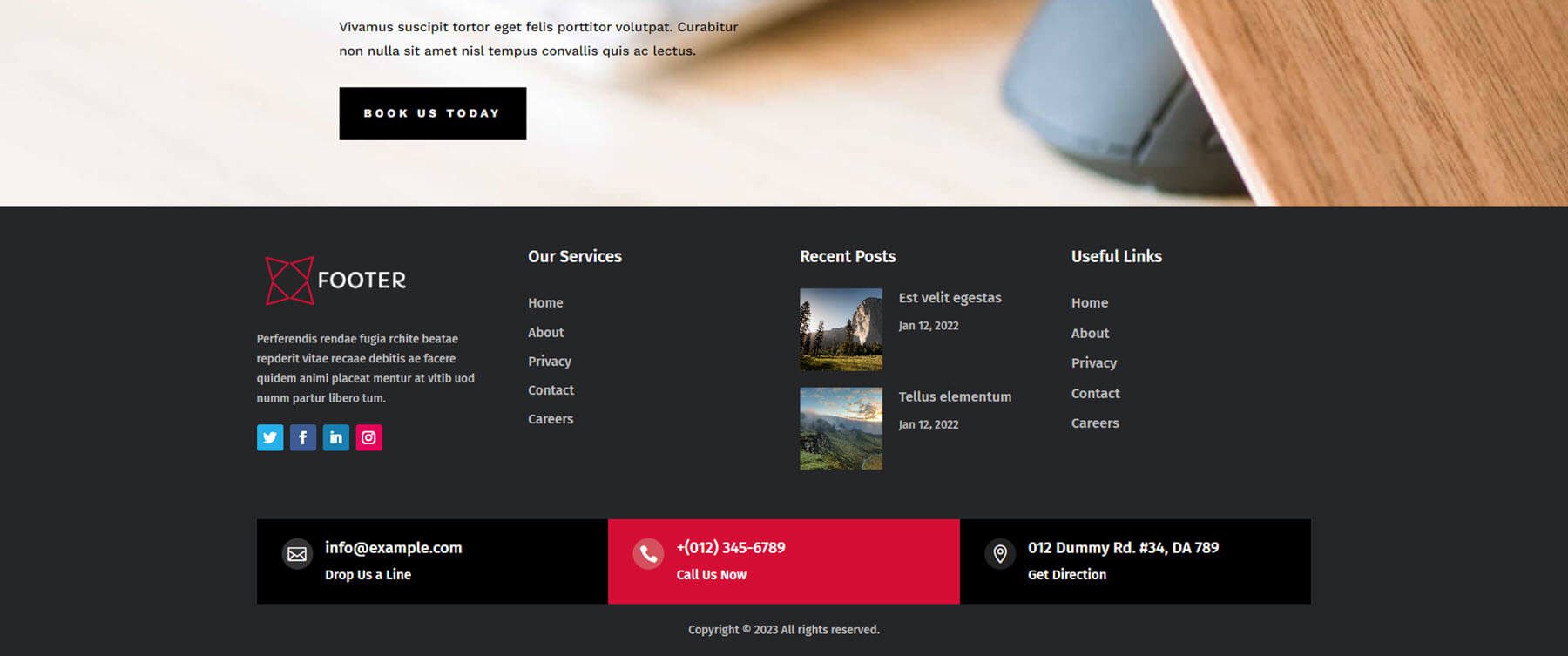 Divi Footers Pack-Layouts