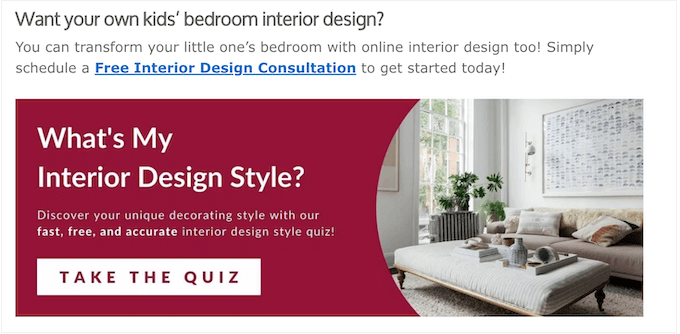 ブログの最後にある魅力的な CTA の例 An example of a compelling CTA at the end of a blog