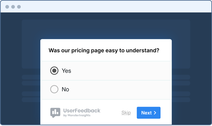 ferramenta de pesquisa de página de preços pricing page survey tool