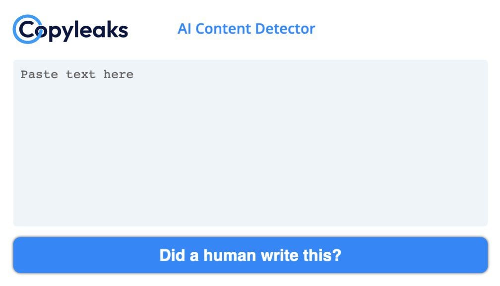 Copyleaks AI Content Detector