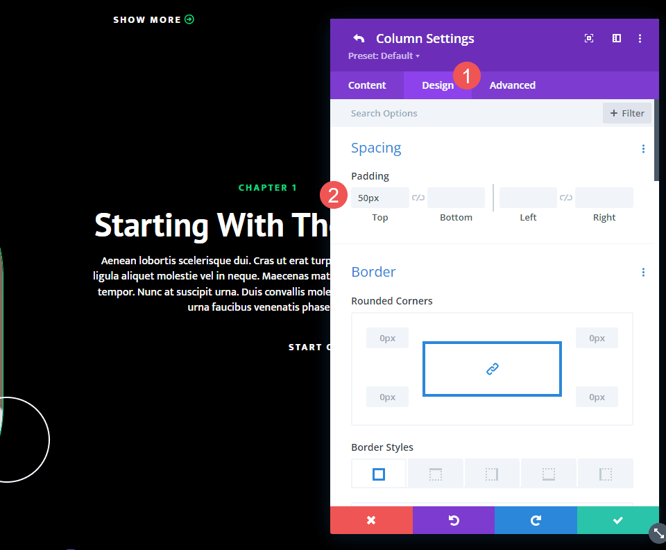 Gradient Divider ตัวอย่างที่สอง