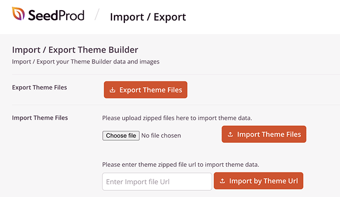 seedproexportthemefiles SeedProd SeedProd import and export theme files
