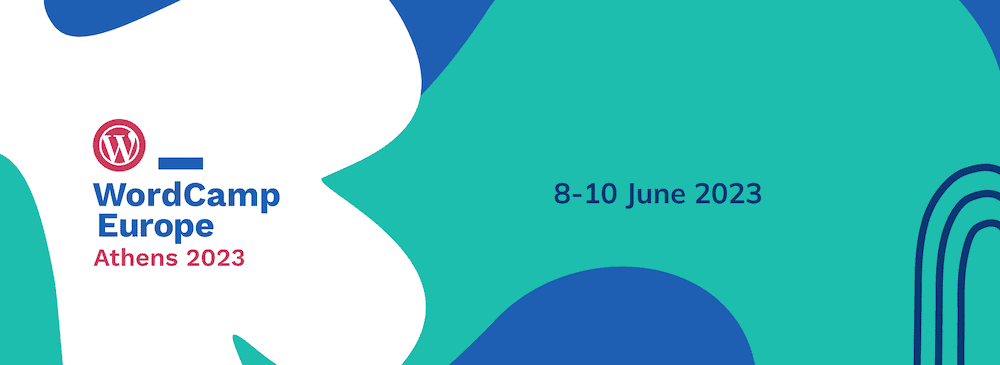 显示活动地点和日期的 WordCamp Europe 横幅。