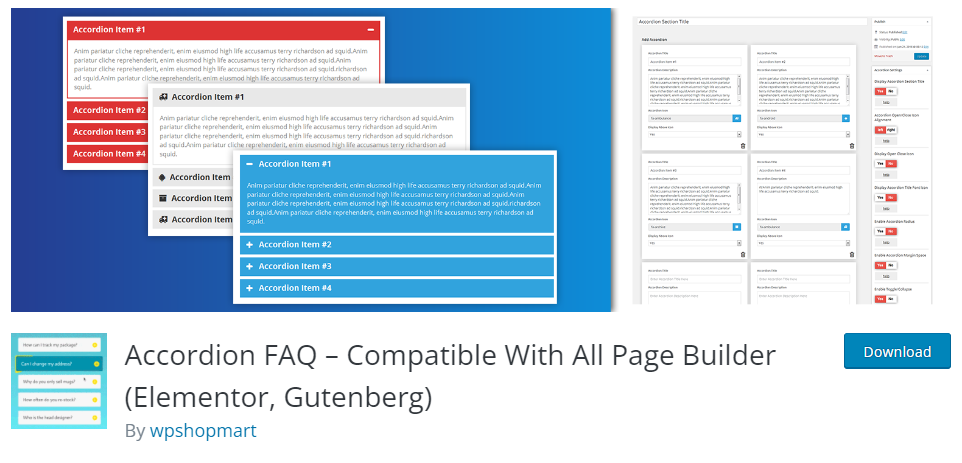acordeon faq plugin