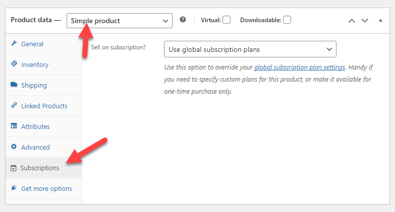 訂閱選項 - 購買一次或訂閱 woocommerce 訂閱