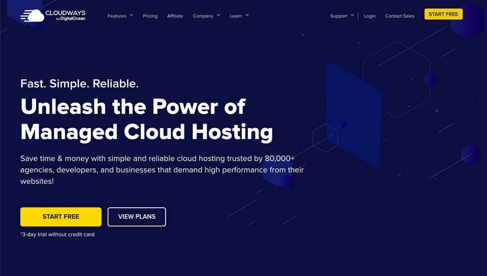 Beranda hosting Cloudways