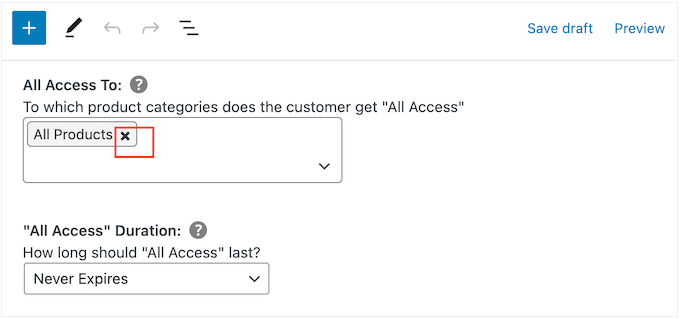 将免费试用限制在特定产品类别 Limiting a free trial to specific product categories