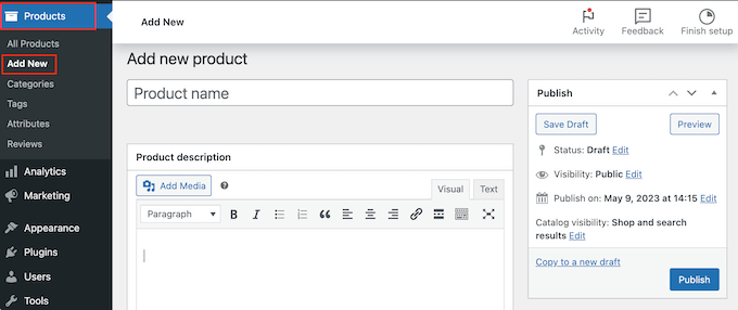 如何在 WooCommerce 中添加新产品 How to add a new product in WooCommerce