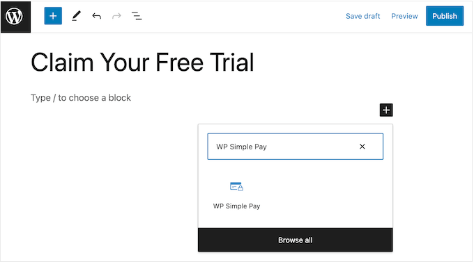 使用页面或帖子编辑器添加区块 Adding a block using the page or post editor