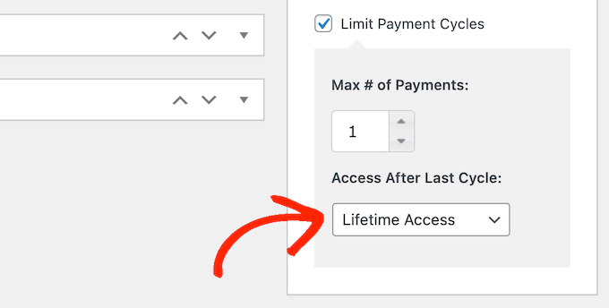 创建一次性付款会员 Creating a one-time payment membership