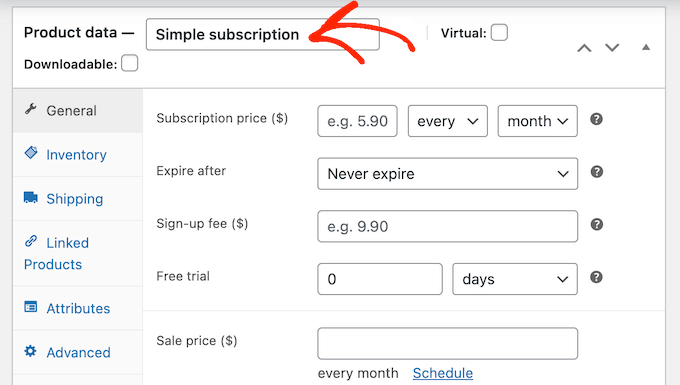 新的简单订阅 WooCommerce 产品类型 The new Simple Subscription WooCommerce product type