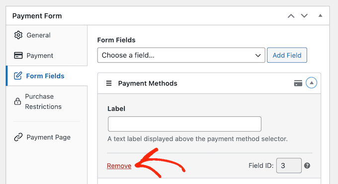 从订阅表单中删除字段 Deleting fields from a subscription form