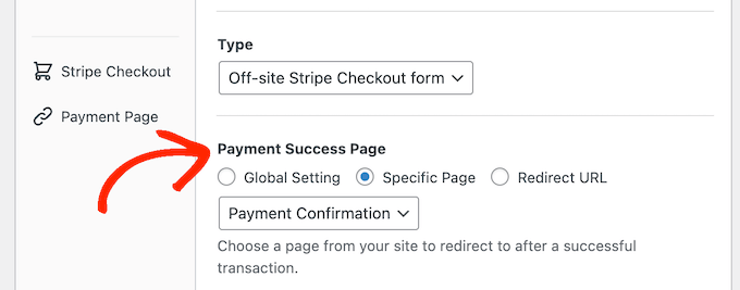 更改WordPress中的支付成功页面 Changing the payment success page in WordPress