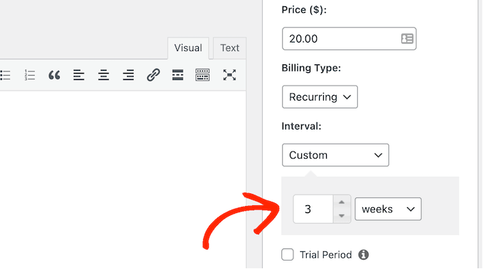 为您的会员站点设置自定义计费间隔 Setting a custom billing interval for your membership site
