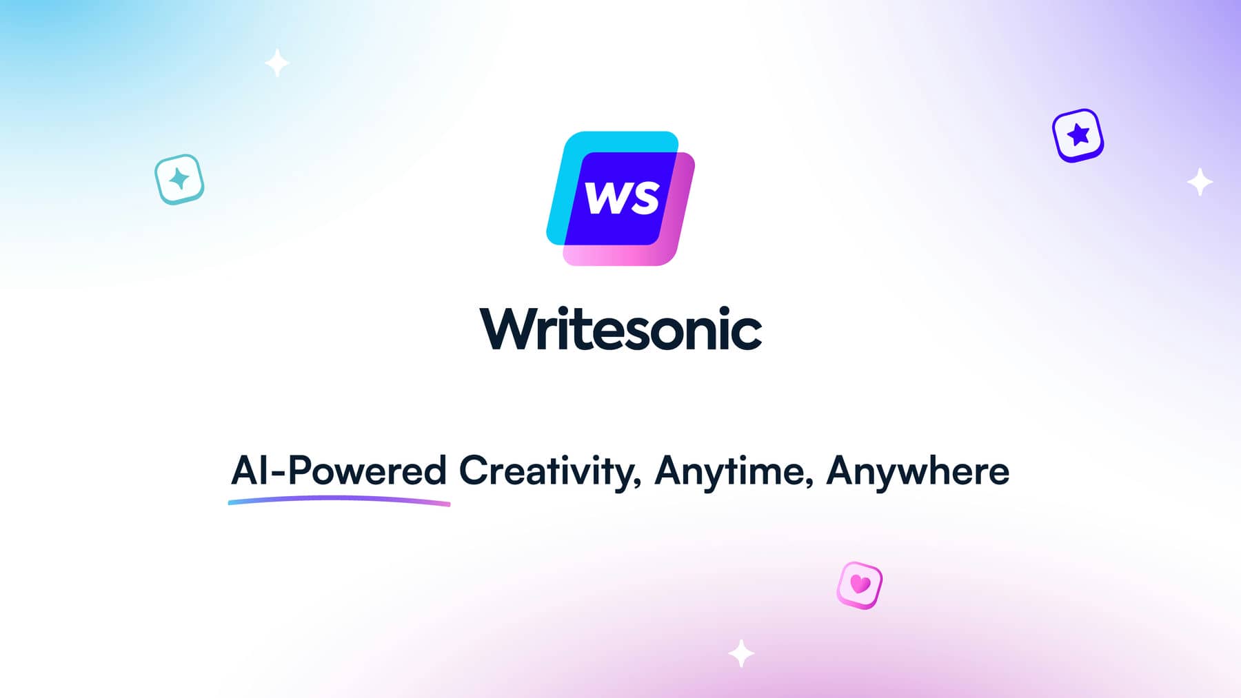 Writesonic AI Logo işareti