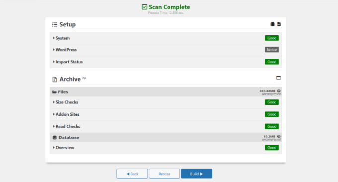 عرض مسح الحزمة الخاصة بك View scan of your package