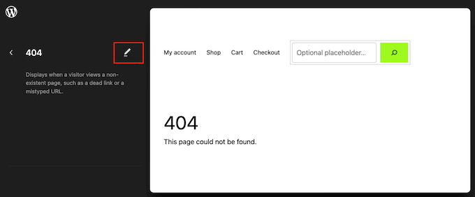 Edytowanie szablonu 404 motywu WordPress za pomocą edytora pełnej witryny (FSE) Editing a WordPress theme's 404 template using the full-site editor (FSE)