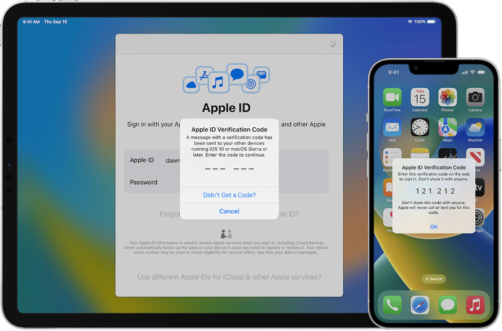 Push-уведомление на устройстве Apple.