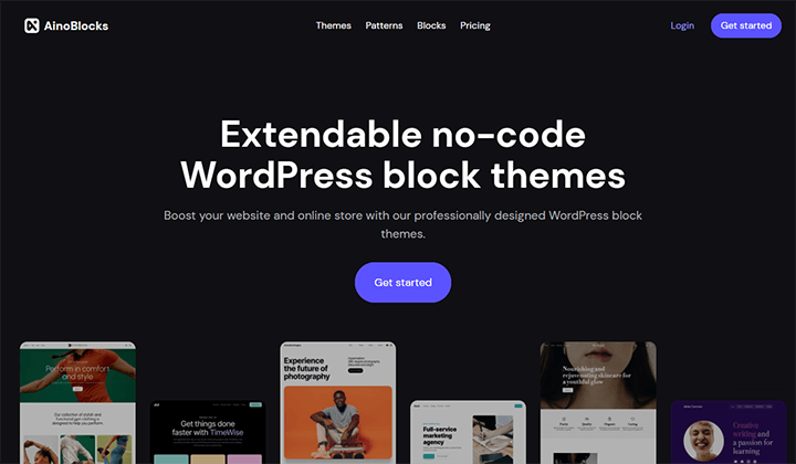 Más de 9 mejores temas premium de bloques de WordPress en 2023 para la edición completa del sitio 4 ainoblocks 105