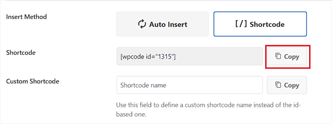 انسخ الكود المختصر لتاريخ حقوق النشر الديناميكي Copy the shortcode for the dynamic copyright date