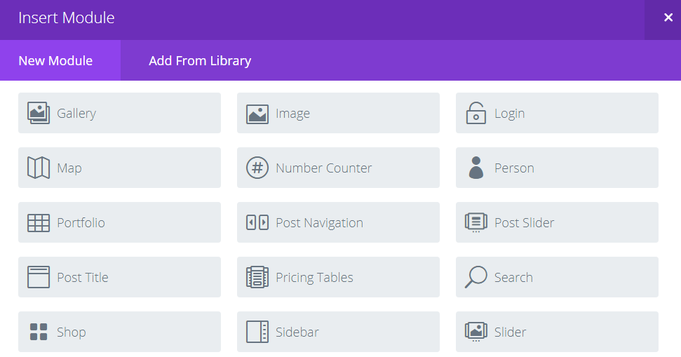 Das Divi Sidebar-Modul.