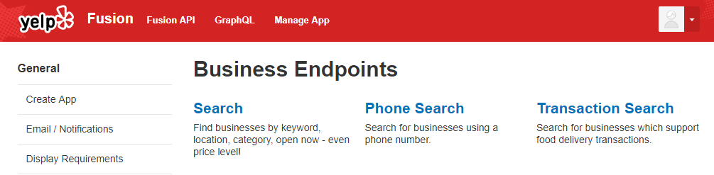 Erstellen einer Yelp-App.