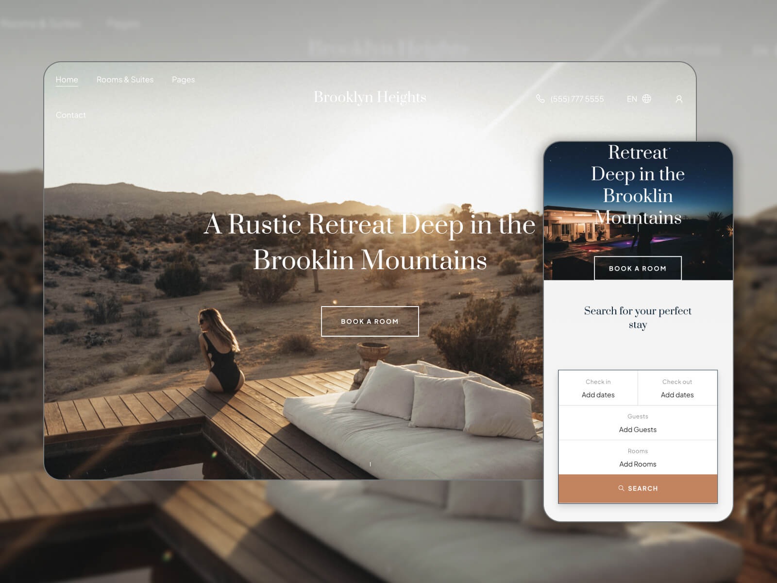 ภาพประกอบของ Brooklyn Heights - ธีมที่พักพร้อมอาหารเช้าที่เต็มไปด้วยคุณสมบัติสำหรับ WordPress ในเฉดสีเทาเข้ม สีเทา ผ้าลินิน เฉดสีสลาเทกเกรย์ และสีเขียวมะกอกเข้ม