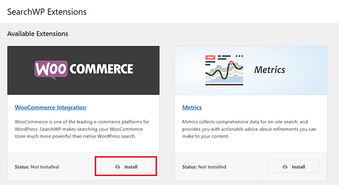 ติดตั้งส่วนขยายการรวม WooCommerce Install WooCommerce integration extension