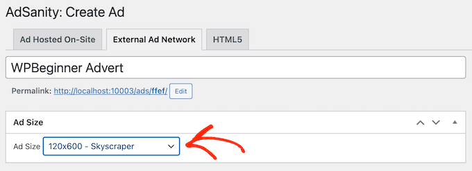การปรับขนาดโฆษณาเครือข่ายภายนอกใน WordPress Resizing an external network advert in WordPress