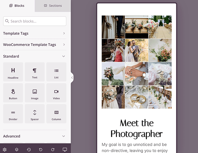 mobileresponsivefotografiasito web SeedProd Mobile responsive photography website preview