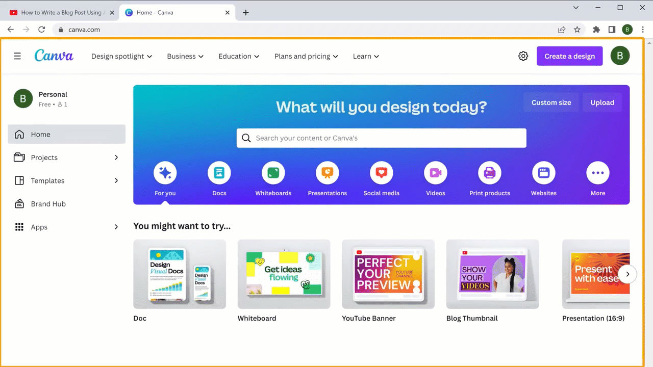 Canva — для создания избранных изображений