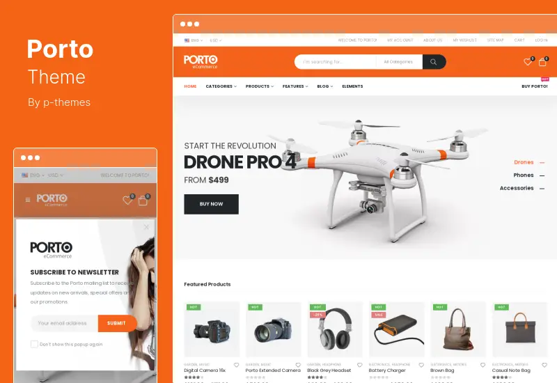 Porto テーマ - 多目的 WordPress および WooCommerce テーマ