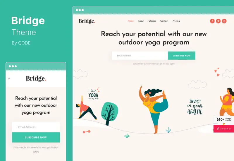 Bridge Theme - Tema WordPress Multifuncional Criativo