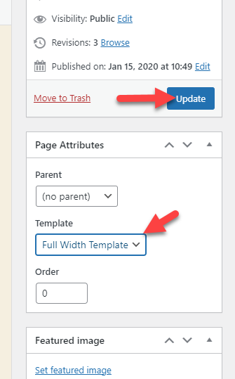 Seite aktualisieren – WooCommerce-Seitenleiste entfernen