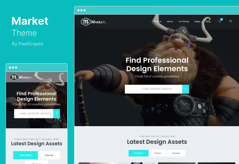 ธีมตลาด - ธีม WordPress ของตลาด
