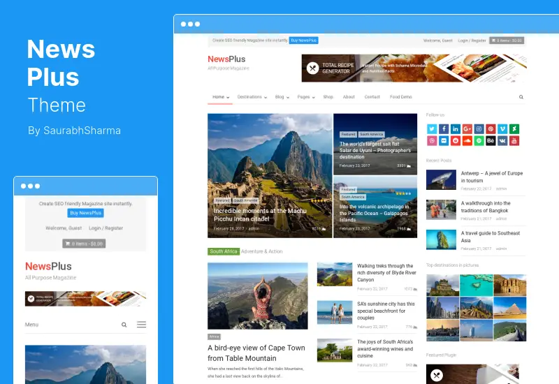 NewsPlus Theme - ธีมข่าวและนิตยสาร WordPress