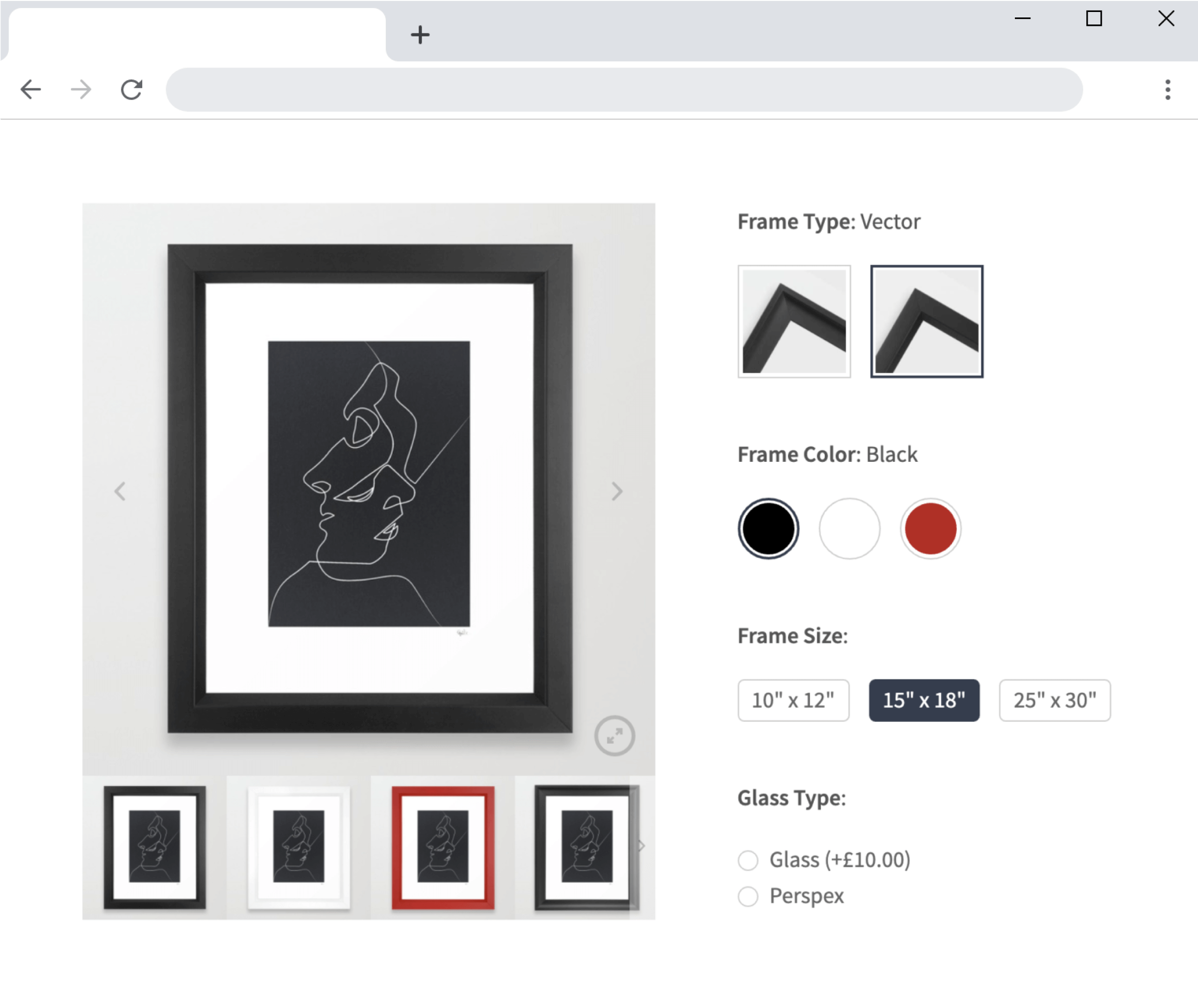 WooCommerce próbki obrazów i kolorów