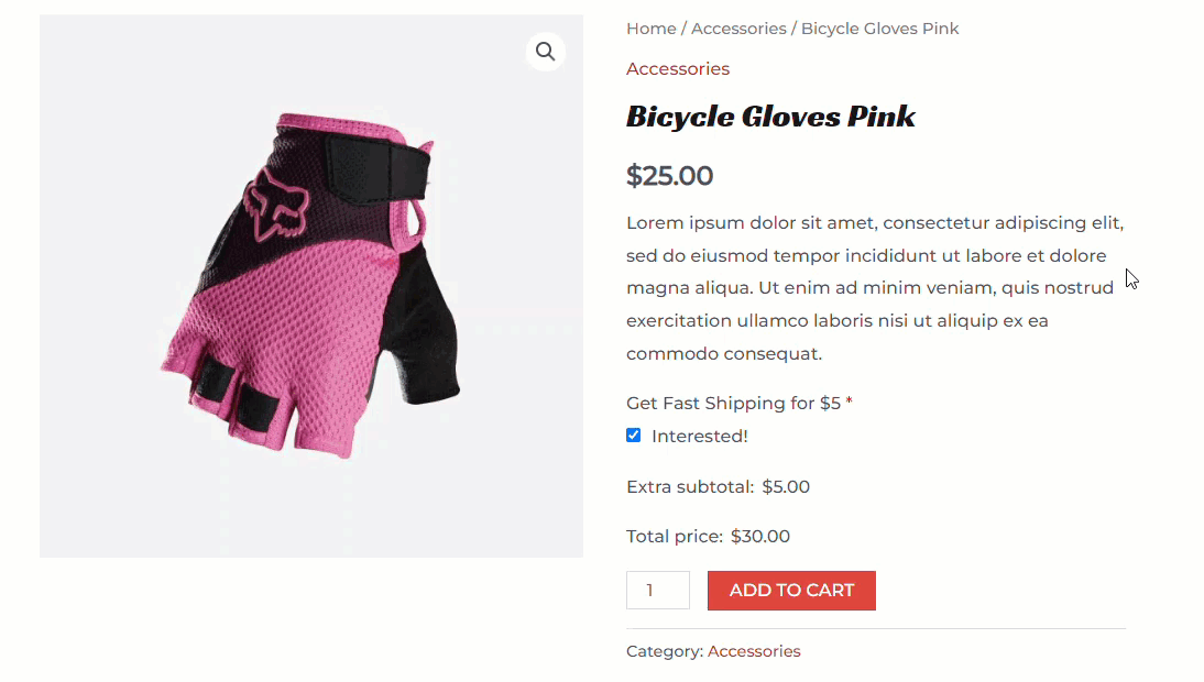 logique conditionnelle sur le front-end - addons de produits woocommerce logique conditionnelle